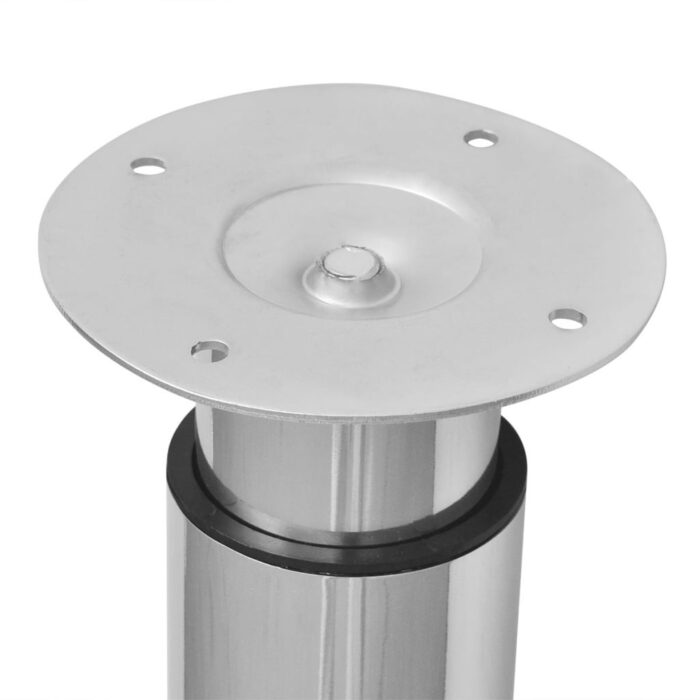 Pieds de table télescopique 2 pcs Chrome 710 mm - 1100 mm – Image 2