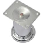 Pieds ronds de canapé 4 pcs Chrome 60 mm – Image 2