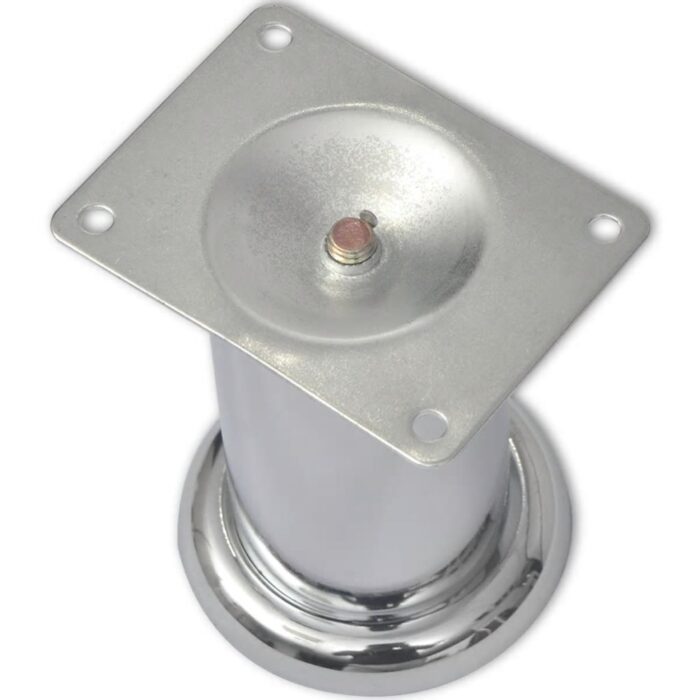 Pieds ronds de canapé 4 pcs Chrome 60 mm – Image 2
