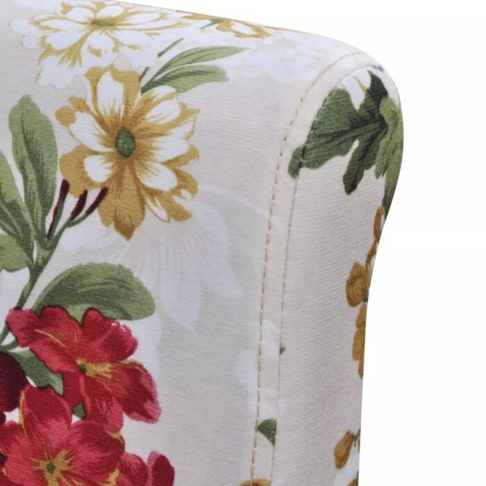 Chaises à manger lot de 2 multicolore tissu – Image 5