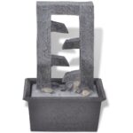 Fontaine d'intérieur avec lumière LED Poly-résine – Image 2