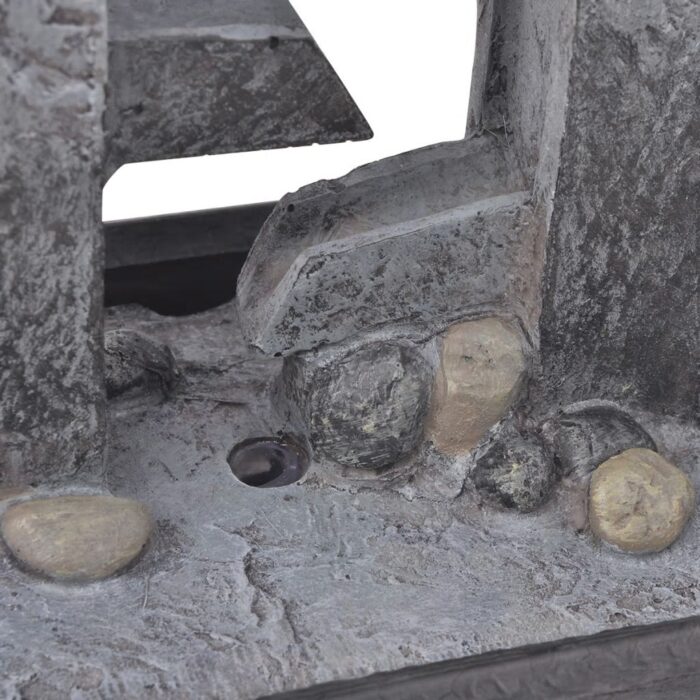 Fontaine d'intérieur avec lumière LED Poly-résine – Image 4