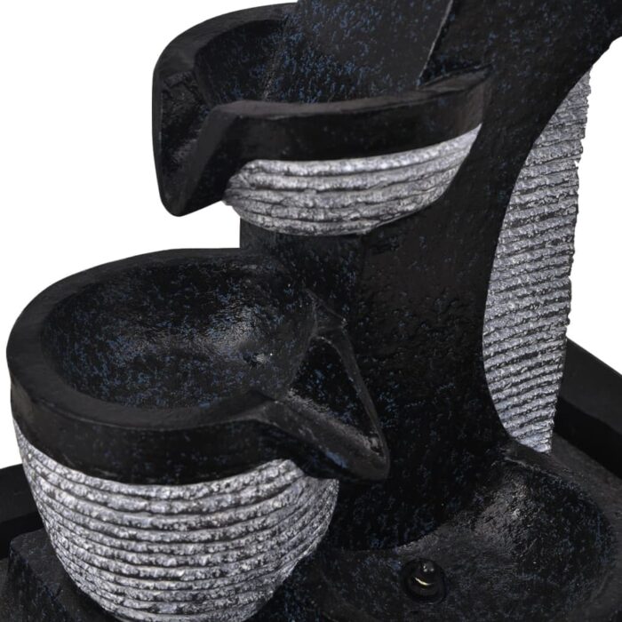 Fontaine d'intérieur avec lampe LED Polyrésine – Image 4