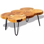 Table basse 35 cm 6 troncs Bois – Image 4