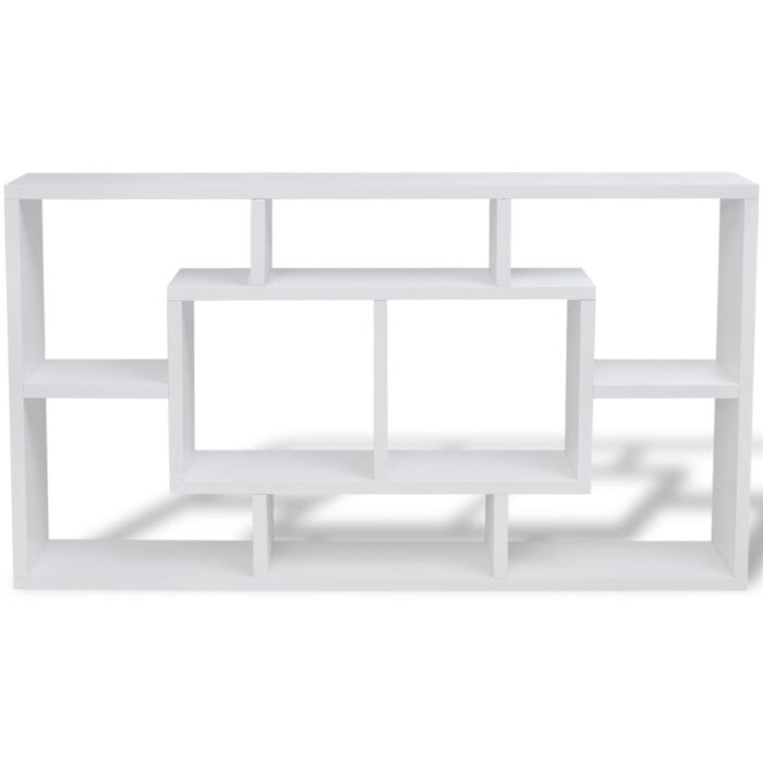 Étagère murale d'affichage 8 compartiments Blanc – Image 2