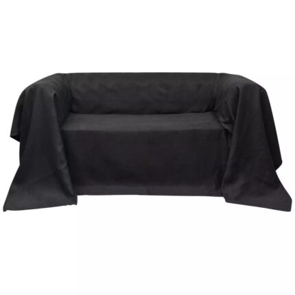 Housse de canapé Micro-suède Anthracite 270x350 cm