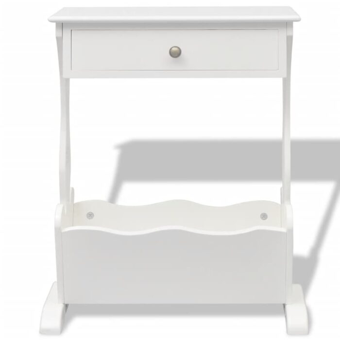Porte-revues Melrose Blanc – Image 2