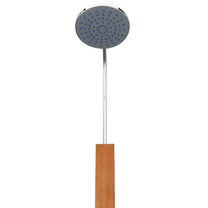 Douche extérieure Bois d'eucalyptus et acier – Image 5