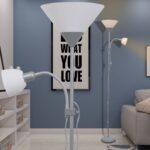 Lampadaire Gris