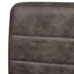 Chaises à manger cantilever lot de 4 marron similicuir – Image 6