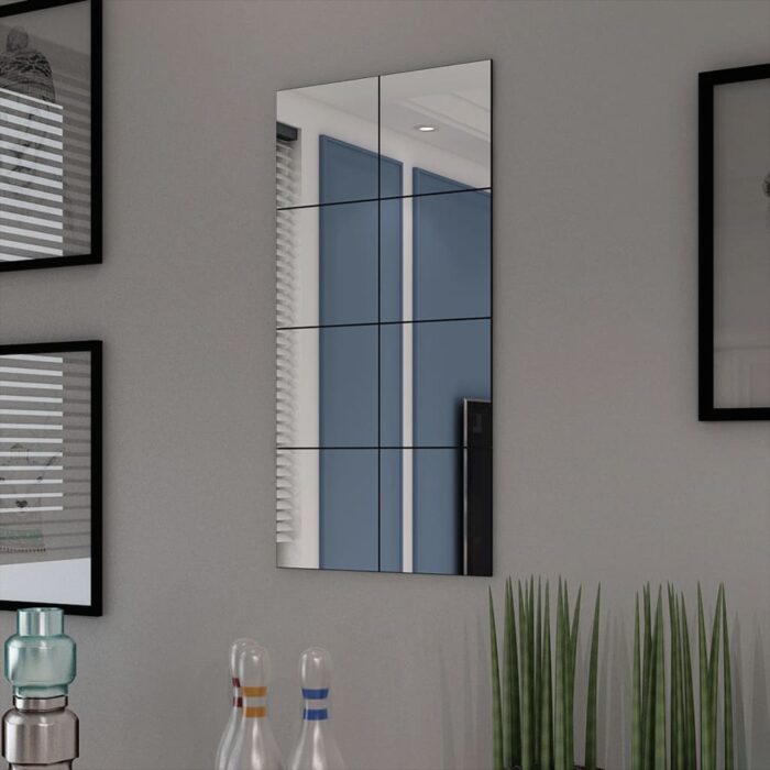 Carreaux de miroir sans cadre 8 pcs 20,5 cm – Image 1