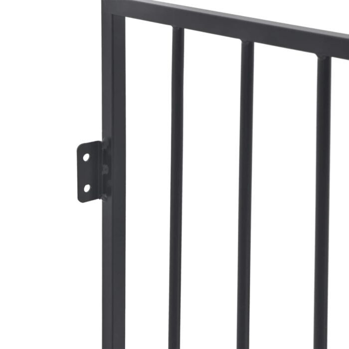 Clôture de cheminée pour animaux de compagnie Acier Noir – Image 2