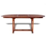 Table de jardin 200x100x75 cm Bois d'acacia massif – Image 2