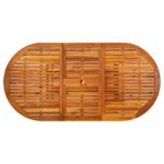 Table de jardin 200x100x75 cm Bois d'acacia massif – Image 6