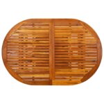 Table de jardin 200x100x75 cm Bois d'acacia massif – Image 7