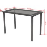 Jeu de salle à manger 5 pcs Blanc – Image 8