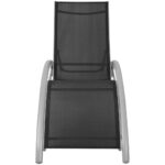 Chaises longues et parasol Aluminium Noir – Image 3