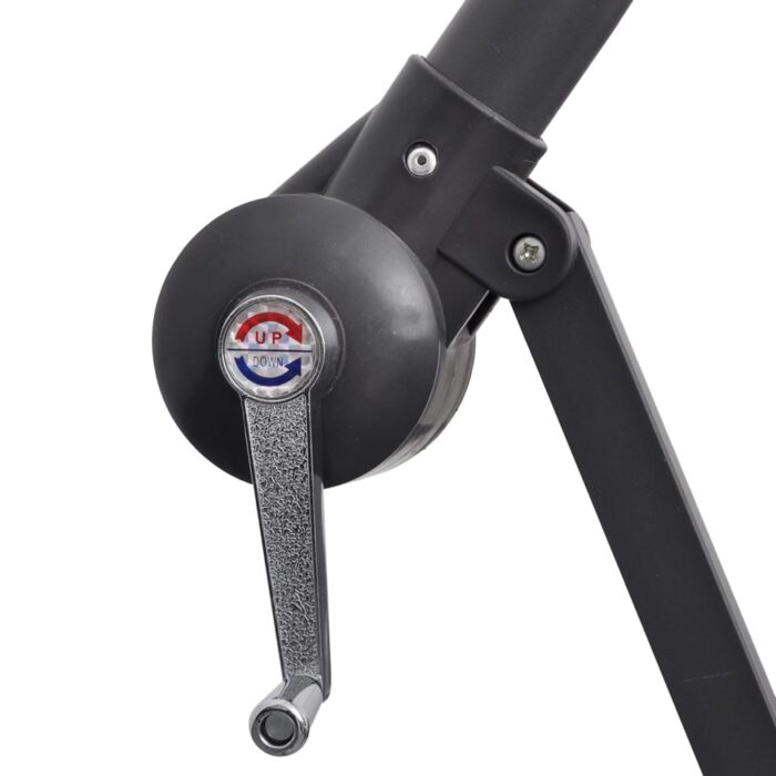 Parasol de jardin en porte-à-faux 3 m bleu – Image 4