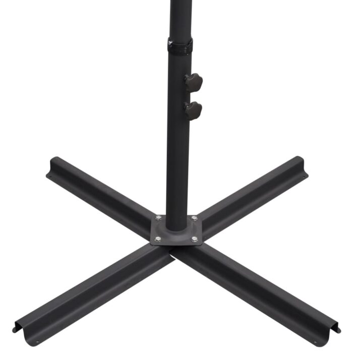 Parasol de jardin en porte-à-faux 3 m bleu – Image 5