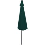Parasol de jardin en porte-à-faux avec LED 3 m vert – Image 6