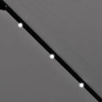 Parasol de jardin en porte-à-faux avec LED 3 m blanc sable – Image 2
