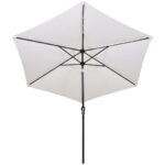 Parasol de jardin en porte-à-faux avec LED 3 m blanc sable – Image 4