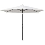 Parasol de jardin en porte-à-faux avec LED 3 m blanc sable – Image 5