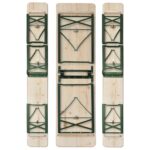 Table de brasserie pliable avec 2 bancs 220 cm Bois de sapin – Image 3