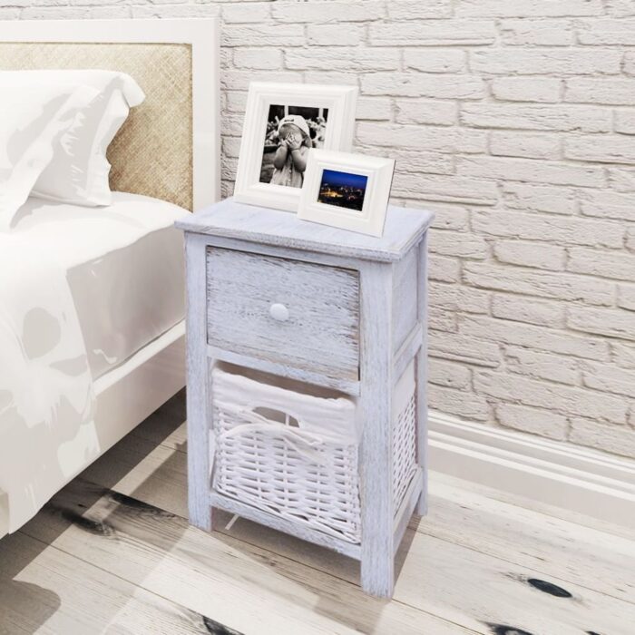 Table de chevet Bois Blanc – Image 1