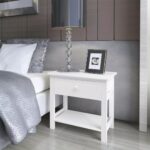 Table de chevet 2 pcs Bois Blanc