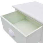 Table de chevet en style français 2 pcs Bois – Image 3