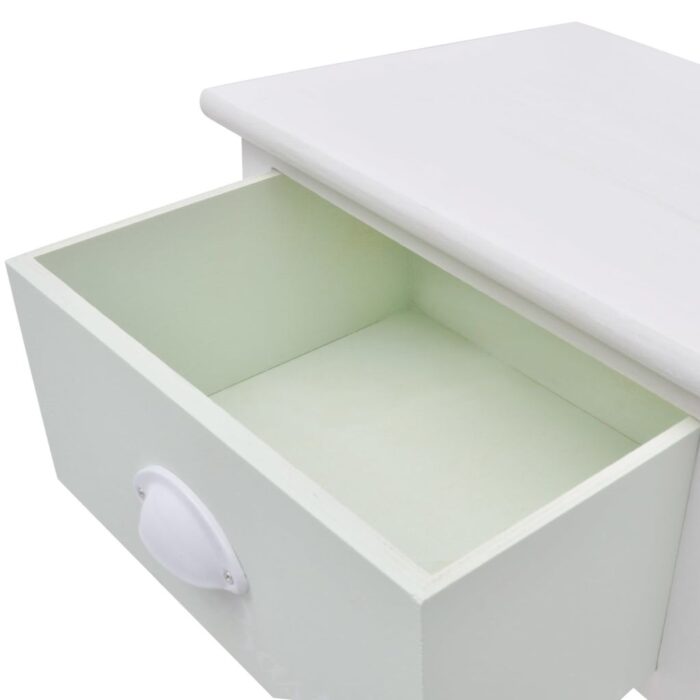 Table de chevet en style français 2 pcs Bois – Image 3