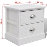 Table de chevet Blanc – Image 4