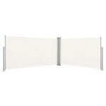 Auvent latéral rétractable 160x600 cm Crème