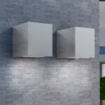 Applique murale d'extérieur en forme de cube 2 pcs