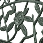 Banc de jardin 100 cm Aluminium coulé Vert – Image 2