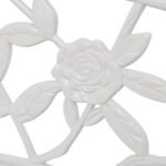 Banc de jardin 100 cm Aluminium coulé Blanc – Image 2
