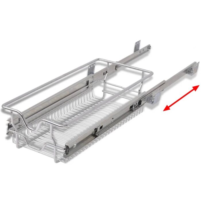 Panier en treillis métallique 2 pcs 300 mm Argenté – Image 4