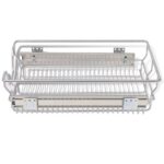 Panier en treillis métallique 2 pcs 400 mm Argenté – Image 3
