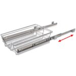 Panier en treillis métallique 2 pcs 400 mm Argenté – Image 4
