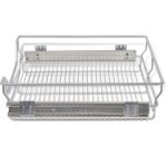 Panier en treillis métallique 2 pcs 600 mm Argenté – Image 3