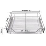 Panier en treillis métallique 2 pcs 600 mm Argenté – Image 6