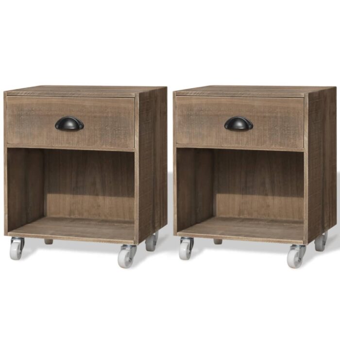 VXL8718475974529_a_en_hd_1.jpg Tables de chevet 2 pcs marron bois massif – Image 1