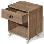Tables de chevet 2 pcs marron bois massif – Image 4
