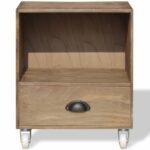 Tables de chevet 2 pcs marron bois massif – Image 7