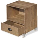 Tables de chevet 2 pcs marron bois massif – Image 9