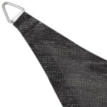 Parasol en PEHD triangulaire 3,6 x 3,6 x 3,6 m Anthracite – Image 2