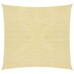 Parasol en PEHD carré 3,6 x 3,6 m Beige – Image 4