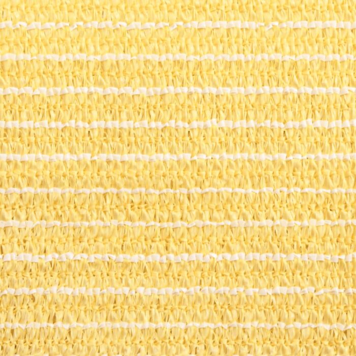 Parasol en PEHD carré 3,6 x 3,6 m Beige – Image 7