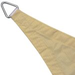 Parasol en tissu oxford carré 3,6 x 3,6 m beige – Image 2